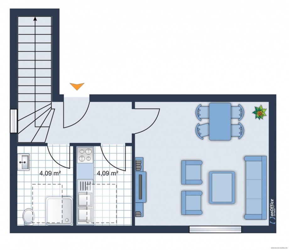 untere Ebene Maisonettewohnung Heikendorf