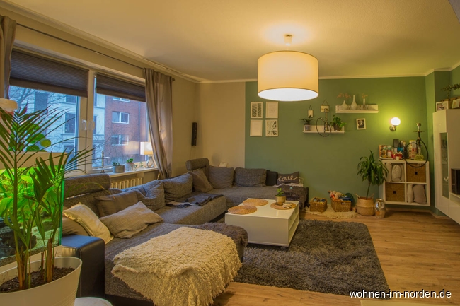 wohnzimmer Etagenwohnung Kiel