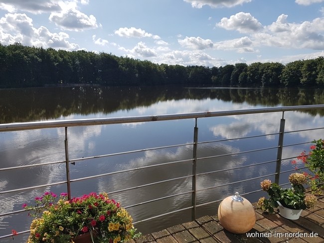 Blick vom Balkon Landhaus Weddelbrook
