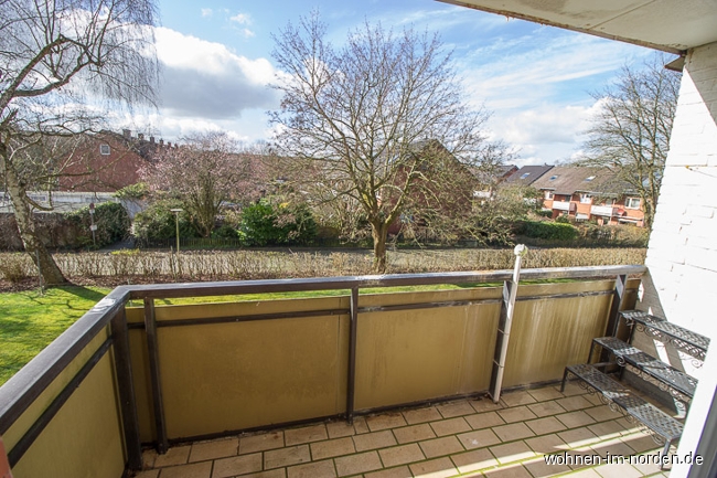 Blick vom Balkon Etagenwohnung Eckernfrde