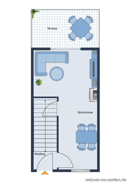 Erdgeschoss Reihenmittelhaus Kiel