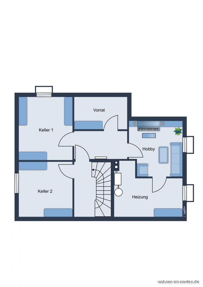 Keller Einfamilienhaus Hamburg / Rissen
