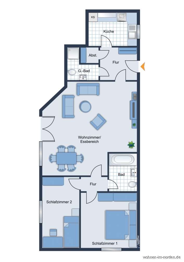  Erdgeschosswohnung Hamburg / Blankenese
