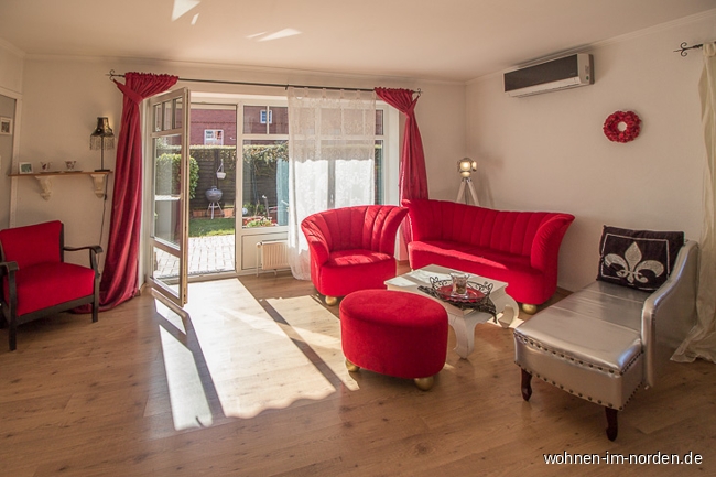 Wohnzimmer Reihenendhaus Ltjenburg
