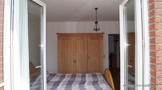 Blick vom Balkon ins Schlafzimmer Reihenmittelhaus Horst (Holstein)