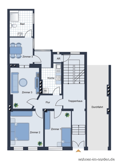 Grundriss Weienburgstrae 42 Kiel Erdgeschosswohnung Kiel / Schreventeich