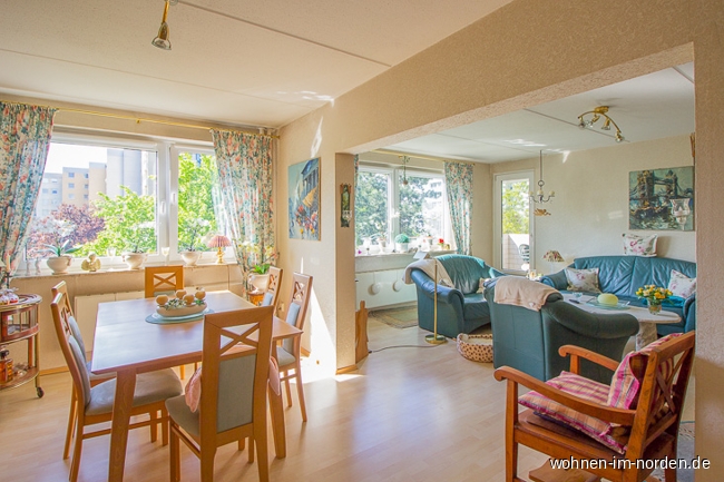 Wohnzimmer Etagenwohnung Kronshagen