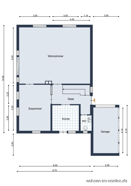 Erdgeschoss Einfamilienhaus Gro Wittensee