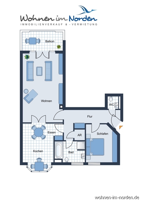 Grundriss Etagenwohnung Kiel / Ravensberg