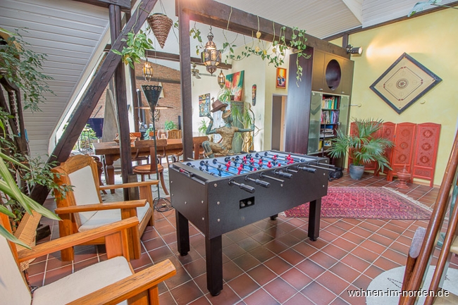 Wohnbereich Penthousewohnung Kiel / Blcherplatz