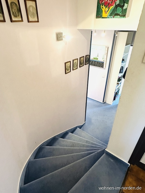 Treppe zum Untergeschoss Einfamilienhaus Molfsee / Rammsee