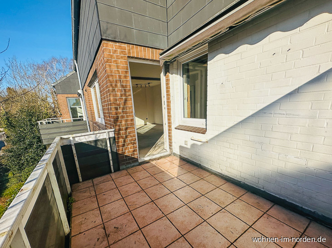 Balkon Maisonettewohnung Kiel / Friedrichsort