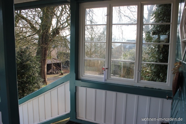 Blick zur Remise Villa Schretstaken