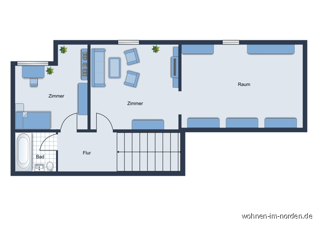 2. Obergeschoss Maisonettewohnung Kiel / Friedrichsort