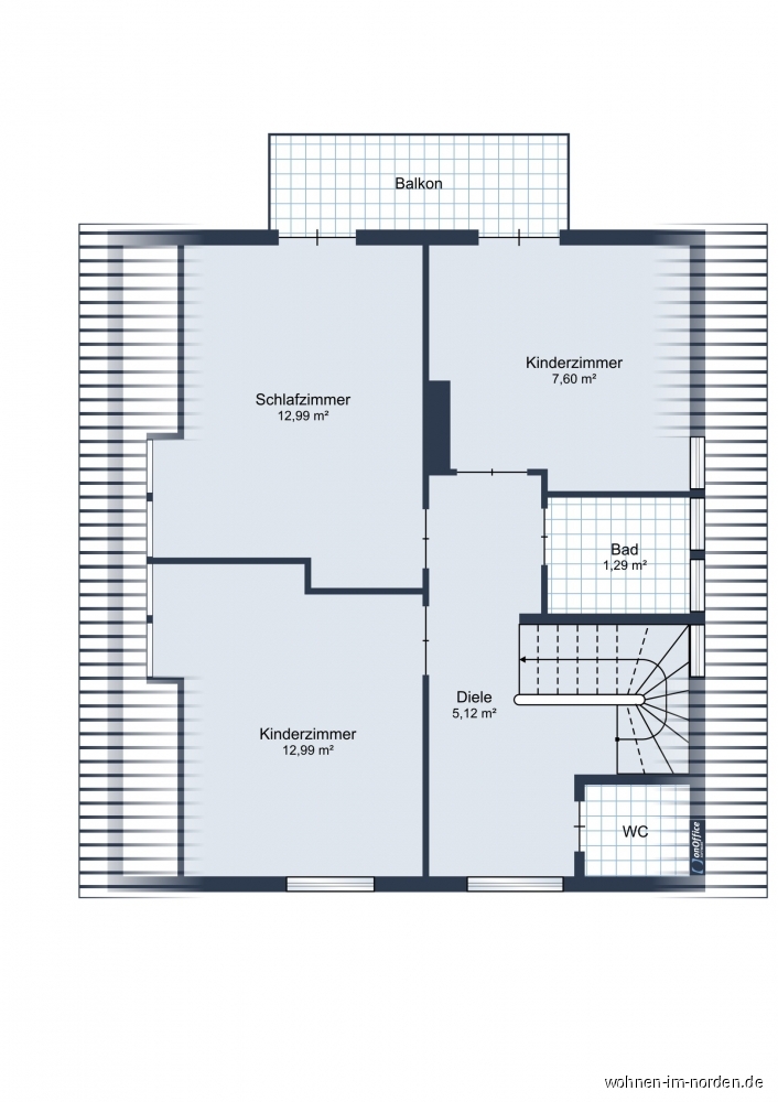 Obergeschoss Einfamilienhaus Laboe