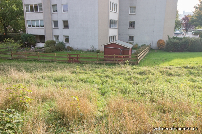Vom Wanderweg aus gesehen Erdgeschosswohnung Kiel