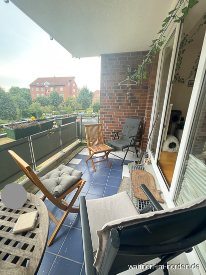 Loggia Etagenwohnung Bordesholm