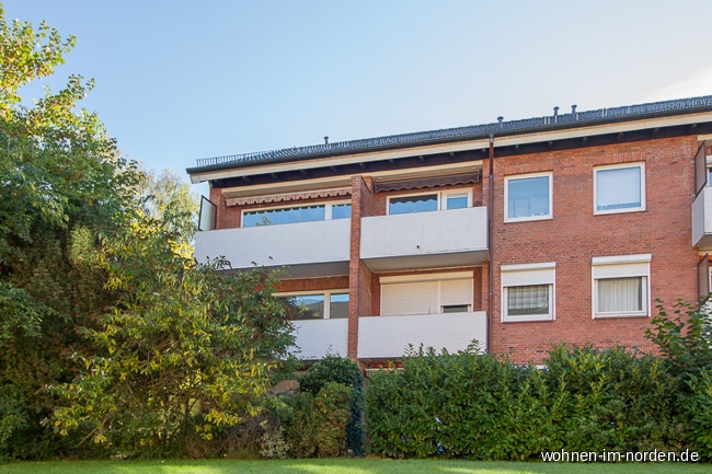 Balkon oben links Etagenwohnung Hamburg / Osdorf