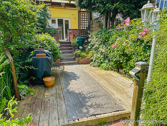 Gartenterrasse Reihenmittelhaus Kiel
