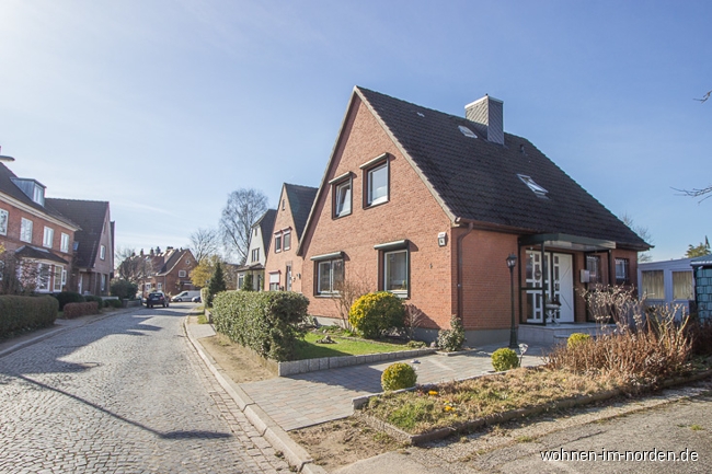 Straenansicht Einfamilienhaus Kiel / Wellingdorf