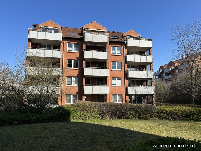 Rckansicht Dachgeschosswohnung Bordesholm