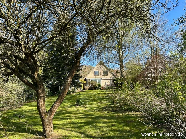 Gartenblick auf das Haus Einfamilienhaus Schwentinental