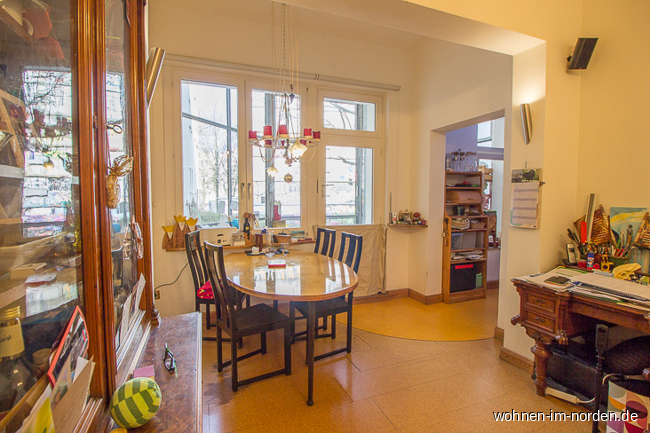 Esszimmer Erdgeschosswohnung Hamburg Sternschanze