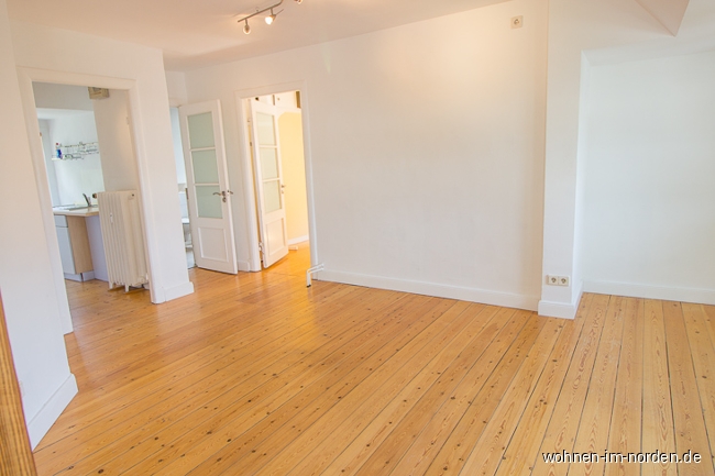 Wohnzimmer Dachgeschosswohnung Hamburg / Lokstedt
