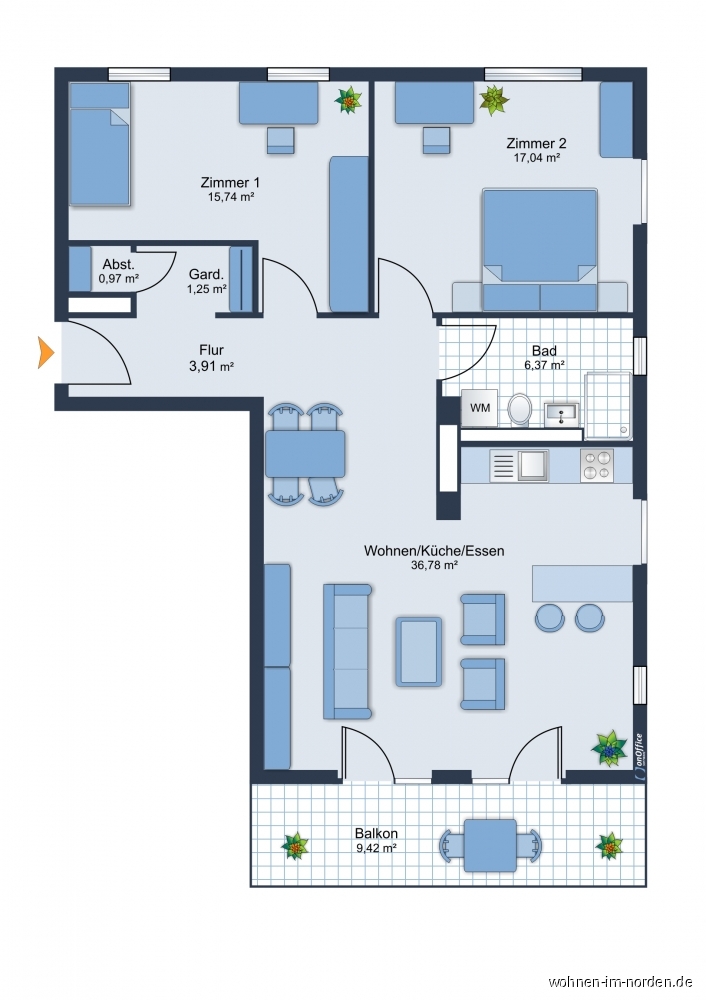  Etagenwohnung Kiel