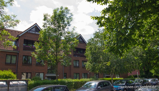 Ansicht von der Strae Maisonettewohnung Schenefeld