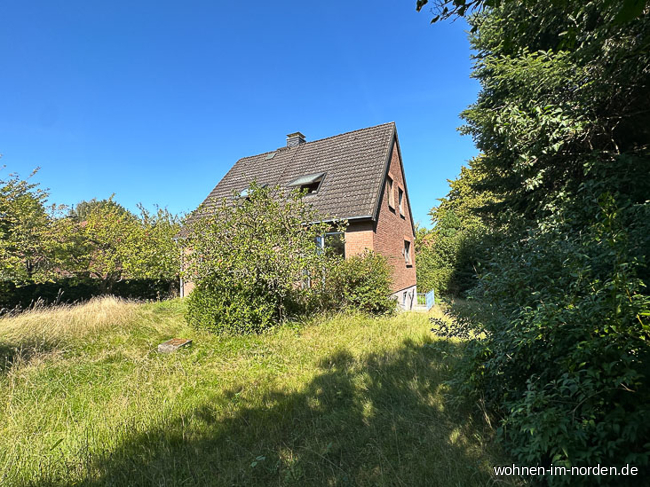 Garten von Sden Einfamilienhaus Kiel / Russee