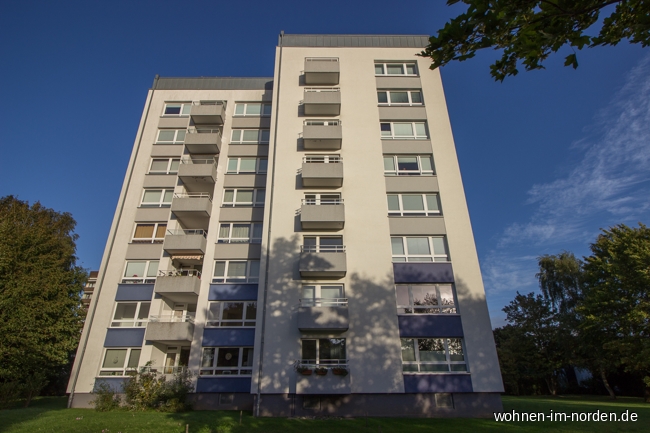 Hausansicht von vorne Etagenwohnung Heikendorf