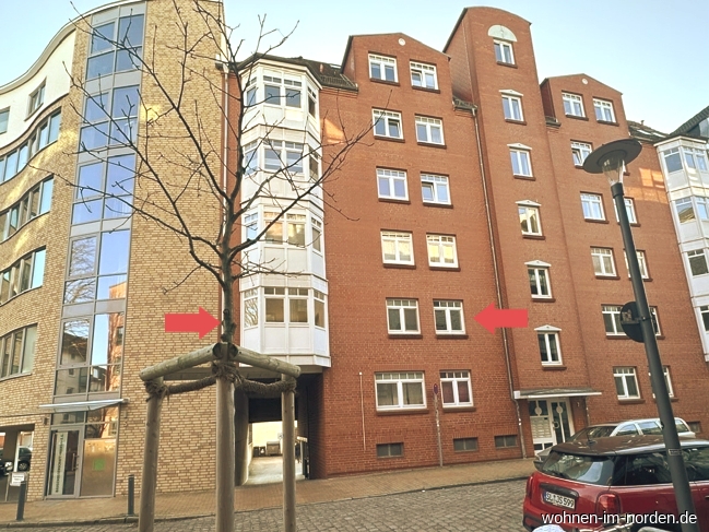 Stra�enansicht Etagenwohnung Kiel / Ravensberg